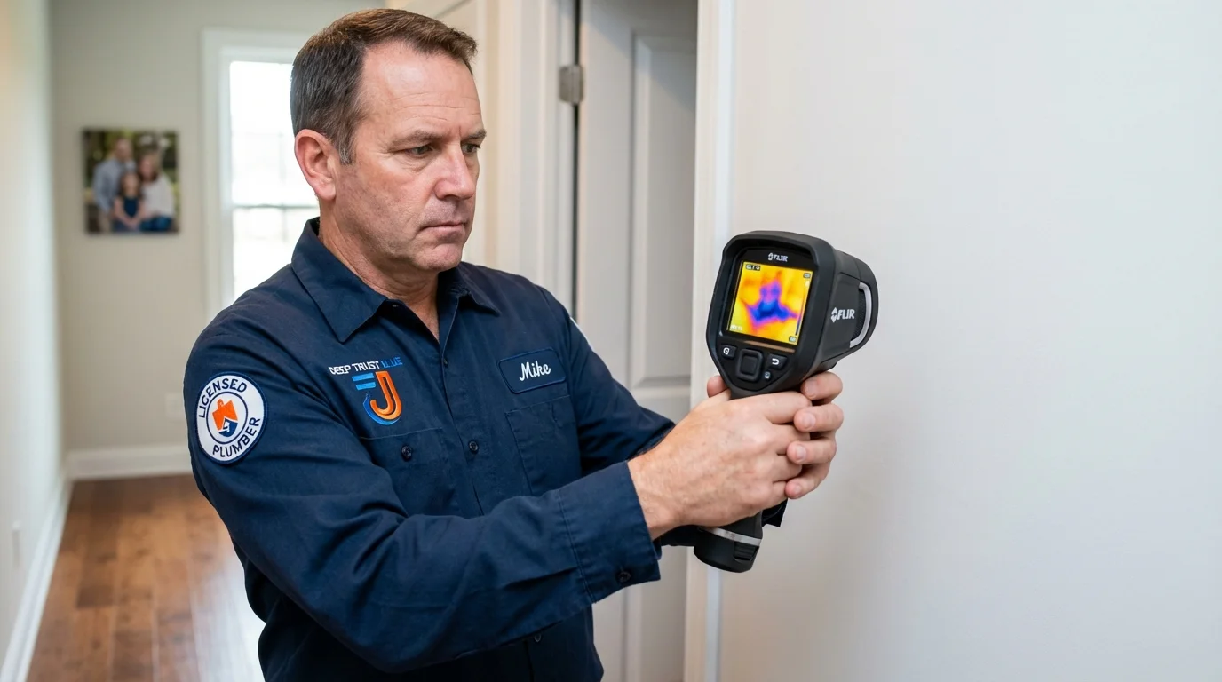 Thermal imaging leak detection by Johns Plumbing LLC in Pemberville